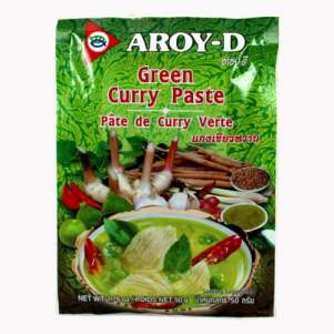 Паста Карри зелёная AROY-D (Curry paste green AROY-D), 50г