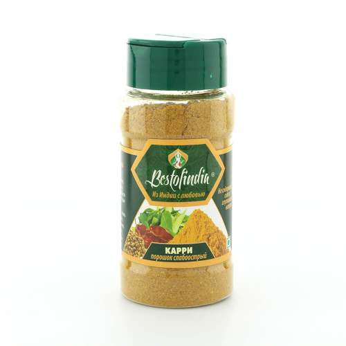 Порошок Карри слабоострый Бестофиндия (Bestofindia Curry Powder Mild), 50г