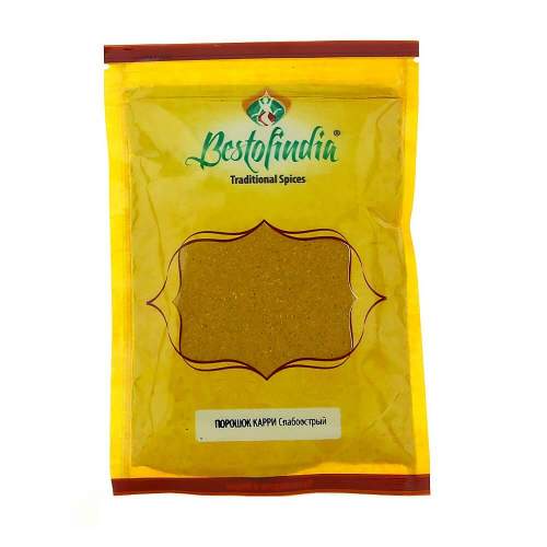Порошок Карри слабоострый Бестофиндия (Bestofindia Curry Powder Mild), 100г