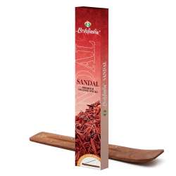 Ароматические палочки длительного тления Сандал Премиум Бестофиндия (Sandal Premium Incense Sticks Bestofindia), 20шт + подставка