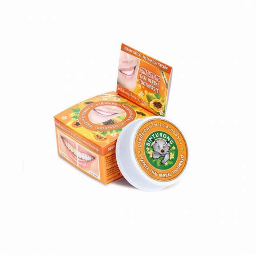 Зубная паста с Экстрактом Папайи Бинтуронг (Binturong Papaya Thai Herbal Toothpaste), 33г
