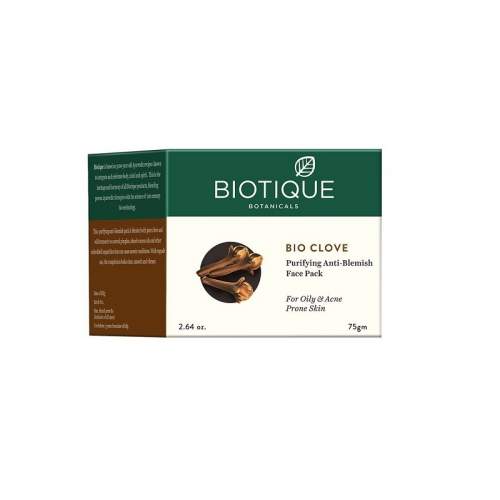 Маска для лица против пигментных пятен Биотик Био Гвоздика (Biotique Bio Clove Purifying Anti-Blemish Face Pack), 75г