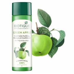 Шампунь-кондиционер для восстановления волос Биотик Био Зеленое Яблоко (Biotique Bio Green Apple Fresh Daily Purifying Shampoo&Conditioner), 190мл