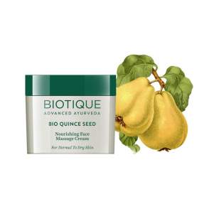Питательный массажный крем для лица Биотик Био Айва (Biotique Bio Quince Seed Nourishing Face Massage Cream), 50г