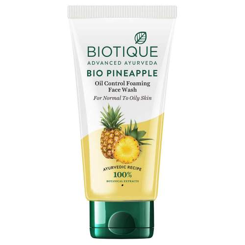 Гель-пенка для умывания для жирной кожи Биотик Био Ананас (Biotique Bio Pineapple Oil control Foaming face wash), 100мл