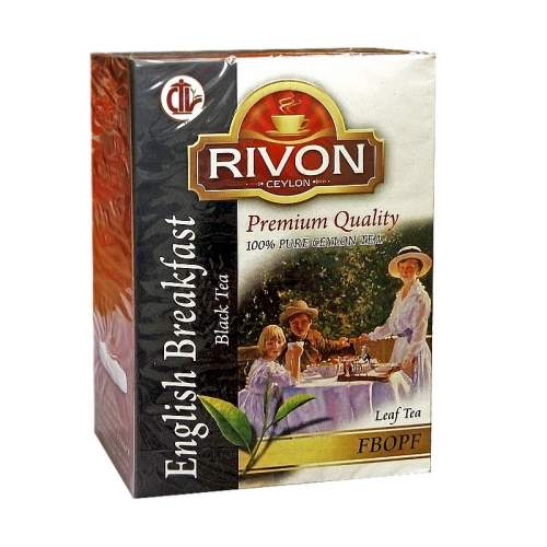 Чай цейлонский чёрный премиум-качества Английский Завтрак Ривон (Rivon Ceylon Premium Quality English Breakfast Black Tea), 100г