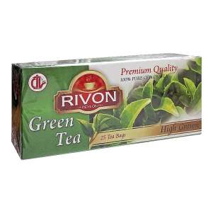 Чай цейлонский зелёный высокогорный премиум-качества Ривон (Rivon Ceylon Premium Quality High Grown Green Tea), 25шт