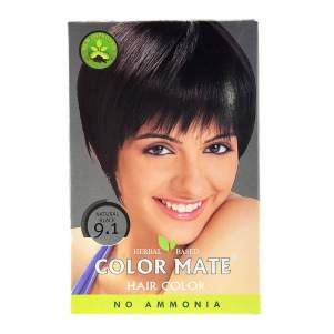 Краска для волос Натуральный Черный тон 9,1 Калар Мэйт (Color Mate Natural Black), 75г