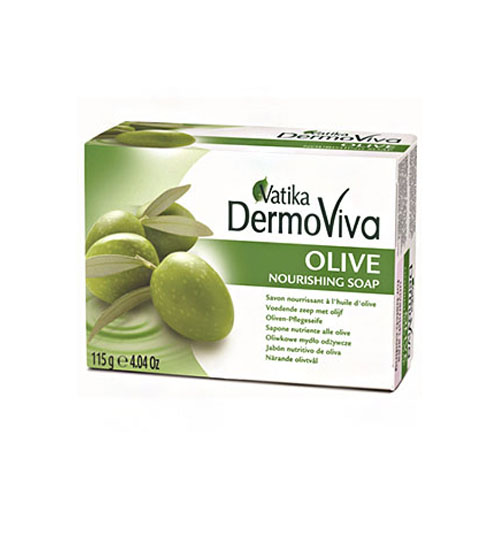 Питательное мыло с оливой Дабур Ватика Дермовива (Dabur Vatika DermoViva Olive Nourishing Soap), 115г