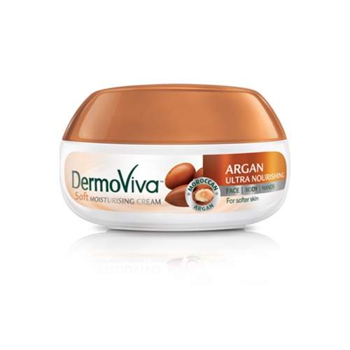 Питательный крем для кожи Дабур ДермоВива (Dabur DermoViva Argan Ultra Nourishing Soft Moisturizing Cream), 140мл
