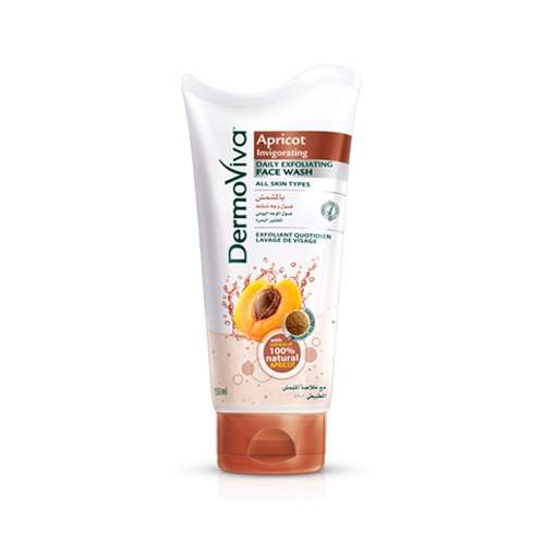 Отшелушивающий гель для умывания Абрикос Дабур ДермоВива (Dabur DermoViva Apricot Invigorating Daily Exfoliating Face Wash), 150мл