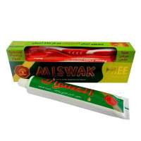 Аюрведическая зубная паста Мисвак Дабур (Dabur Miswak Herbal Toothpaste), 190г + зубная щетка