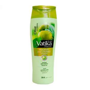 Шампунь для нормальных волос "Питание и Защита" с маслом оливы Дабур Ватика (Dabur Vatika Naturals Nourish&Protect Shampoo Normal Hair), 200мл