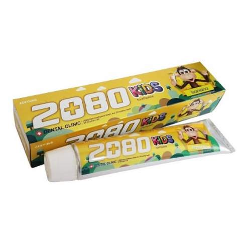 Зубная паста детская Банан Дентал Клиник 2080 (Banana Kids Toothpaste Dental Clinic 2080), 80г