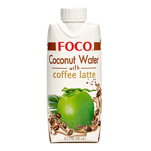 Кокосовая вода с кофе латте FOCO (coconut water coffe latte FOCO), 330мл
