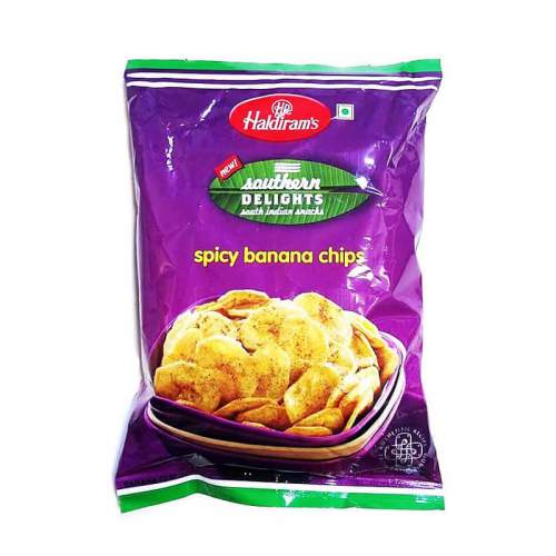 Пряные банановые чипсы Халдирамс (Spicy banana chips Haldiram's), 200г