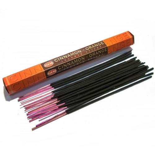 Аромапалочки Корица и Апельсин ХЕМ (Incense НЕМ Cinnamon and Orange), 20шт