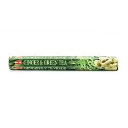 Аромапалочки Имбирь и Зелёный чай ХЕМ (Incense НЕМ Ginger and Green Tea), 20шт