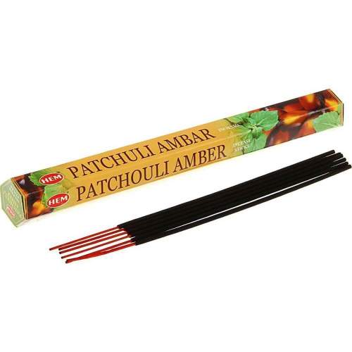 Аромапалочки Пачули Янтарь ХЕМ (Incense Hem Patchouli Amber), 20шт