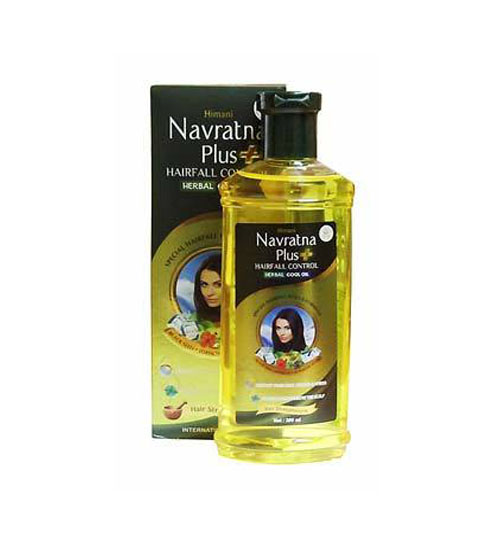 Масло против выпадения волос охлаждающее Навратна плюс Химани (Himani Navratna plus oil), 200мл - УЦЕНКА 