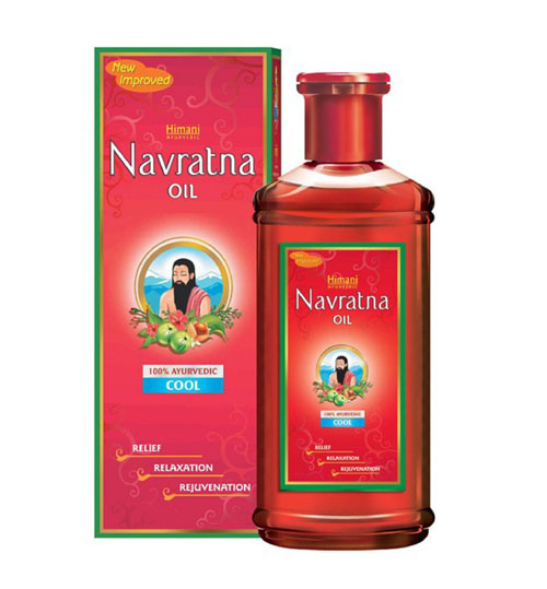 Аюрведическое масло для массажа и волос, охлаждающее Навратна Химани (Himani Navratna oil), 200мл - УЦЕНКА