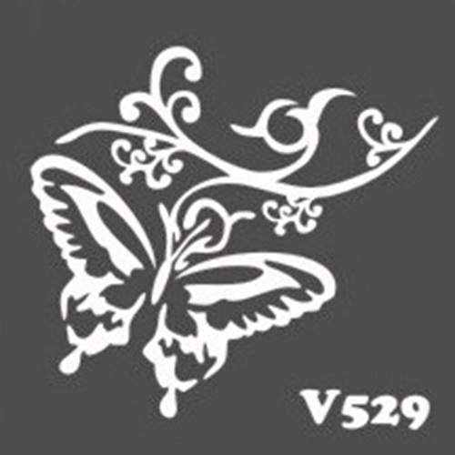 Многоразовый трафарет для мехенди V529