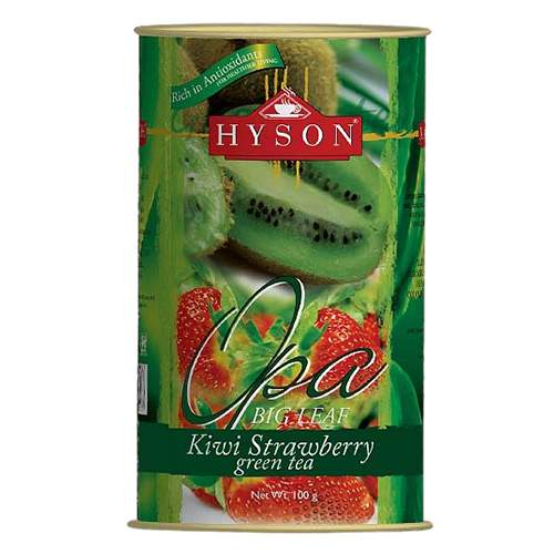 Чай зеленый листовой Киви Клубника Хайсон (Hyson Green tea Kiwi Strawberry), 100г