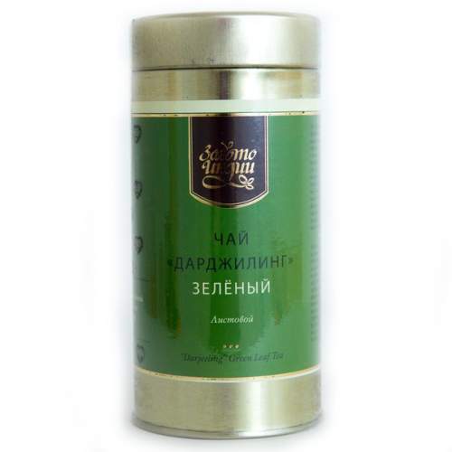 Чай Дарджилинг зеленый листовой Золото Индии (Darjeeling Green Leaf Tea), 100г