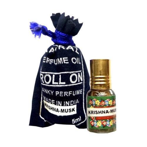 Духи-масло (шариковые) Кришна Муск Индийский Секрет (The Indian Secret Natural Perfume Oil Krishna Musk), 5мл