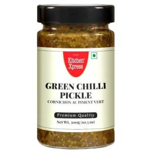 Пикули зеленый перец чили (Green Chilli Pickle Kitchen Xpress), 300г	