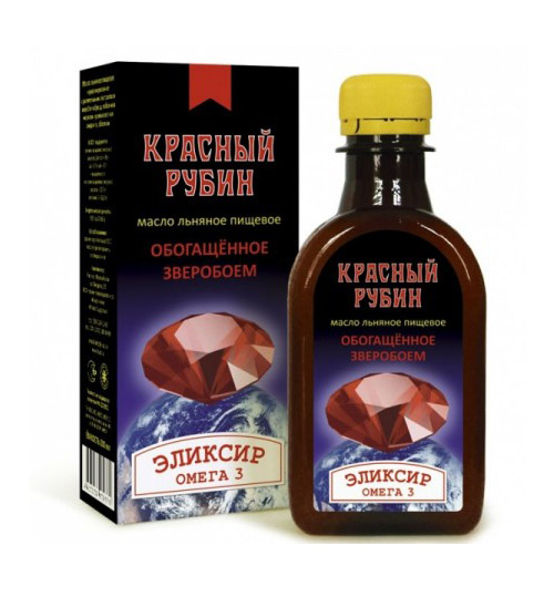 Масло льняное "Красный рубин" Компас здоровья, 200мл