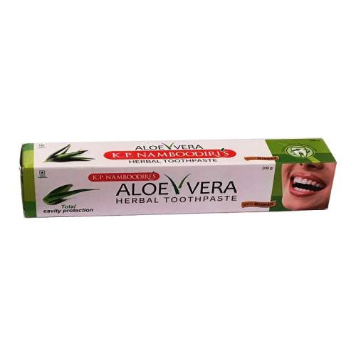 Аюрведическая Зубная паста Алоэ вера К.П.Намбудири'с (K.P.Namboodiri's Aloe Vera Herbal Toothpaste), 100г