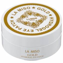Гидрогелевые патчи для кожи вокруг глаз с частицами золота (La Miso Gold Hydrogel Eye Patch), 60шт