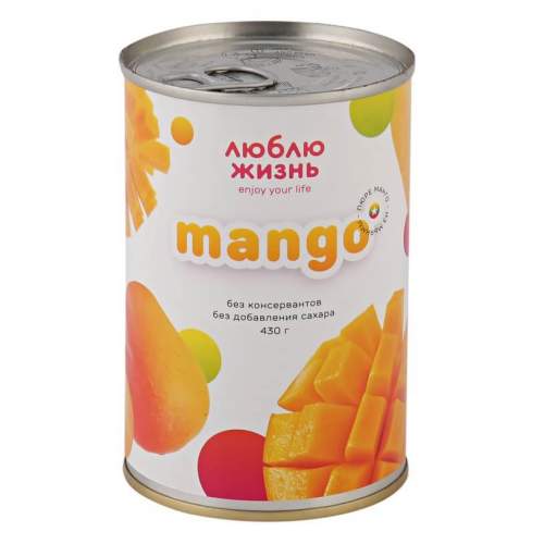 Манго из Мьянмы пюре Люблю Жизнь (Mango from Myanmar puree I Love Life), 450г