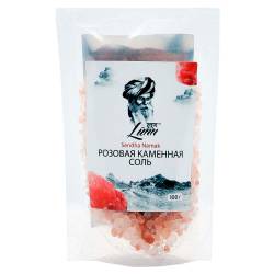 Розовая каменная соль в пластиковом пакете Лун (Pink Salt Lunn), 100г