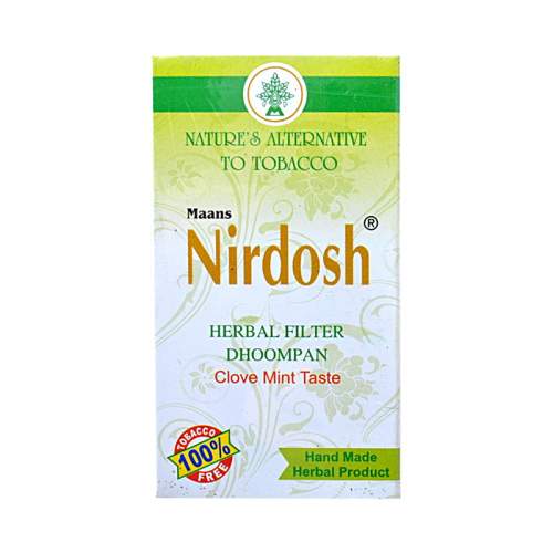 Аюрведические ингаляторы с фильтром Нирдош ментол (Nirdosh Herbal Filter Dhoompan), 10шт