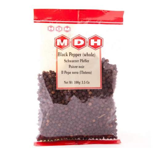 Чёрный перец горошек Махашиан Ди Хатти (MDH Black Pepper), 100г