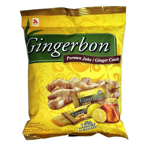 Имбирные конфеты с мёдом и лимоном Джинджербон (Gingerbon Honey Lemon Candy), 125г