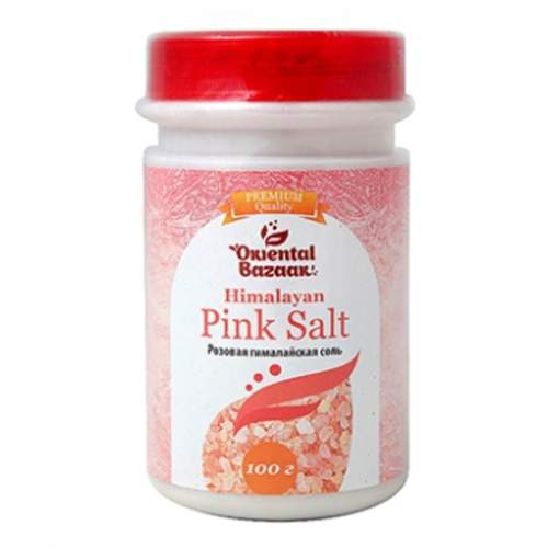 Розовая гималайская соль Ориентал Базар (Pink Himalayan Salt Oriental Bazaar), 100г