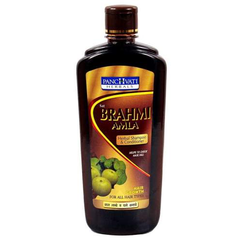 Травяной шампунь-кондиционер с Брахми и Амлой Панчвати (Panchvati Herbal Shampoo & Conditioner Brahmi Amla), 500мл