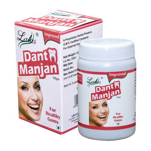 Зубной натуральный порошок Лалас Дант Манджан (Lalas Dant Manjan), 100г