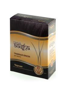 Травяная краска для волос "Черная" Ааша (Aasha Herbals), 60г