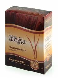 Травяная краска для волос "Каштановая" Ааша (Aasha Herbals), 60г