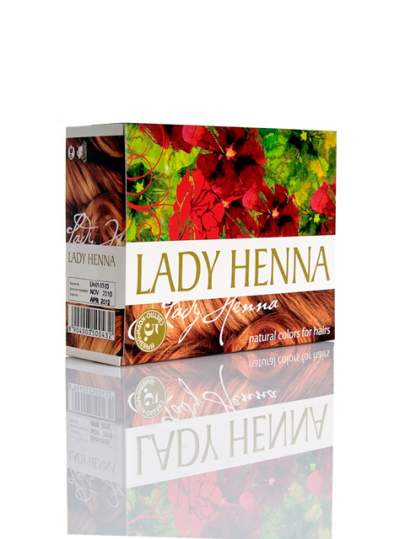 Краска для волос на основе хны Светло-коричневая Леди Хенна (Lady Henna natural colors for hairs), 60г