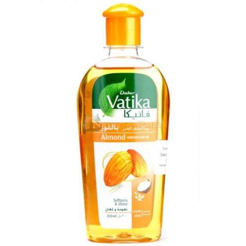 Масло для волос "мягкость и Блеск" с миндалем (Dabur Vatika Almond  Enriched Hair Oil Softness&Shine), 200мл