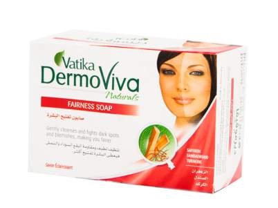 Отбеливащее мыло Дабур Ватика Дермовива (Dabur Vatiкa DermoViva Naturals Fairness Soap), 125г