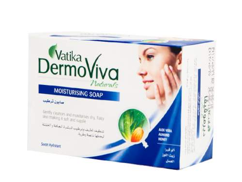 Увлажняющее мыло Дабур Ватика Дермовива (Dabur Vatiкa DermoViva Naturals Moisturising Soap), 125г