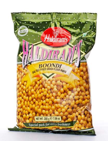 Соленые Шарики Халдирамс Бонди (Haldiram’s Boondi Salted Fried Gram Flour Puffs) , 200г