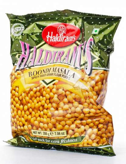 Шарики Халдирамс Бонди Масала (Haldiram’s Boondi Masala Spicy Fried Gram Flour Puffs), 200г