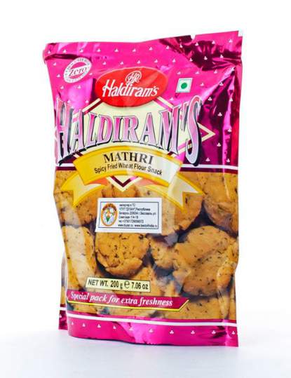 Пончики Халдирамс Маттри (Haldiram's Mathri Spicy Fried Wheat Flour Snack), 200г
